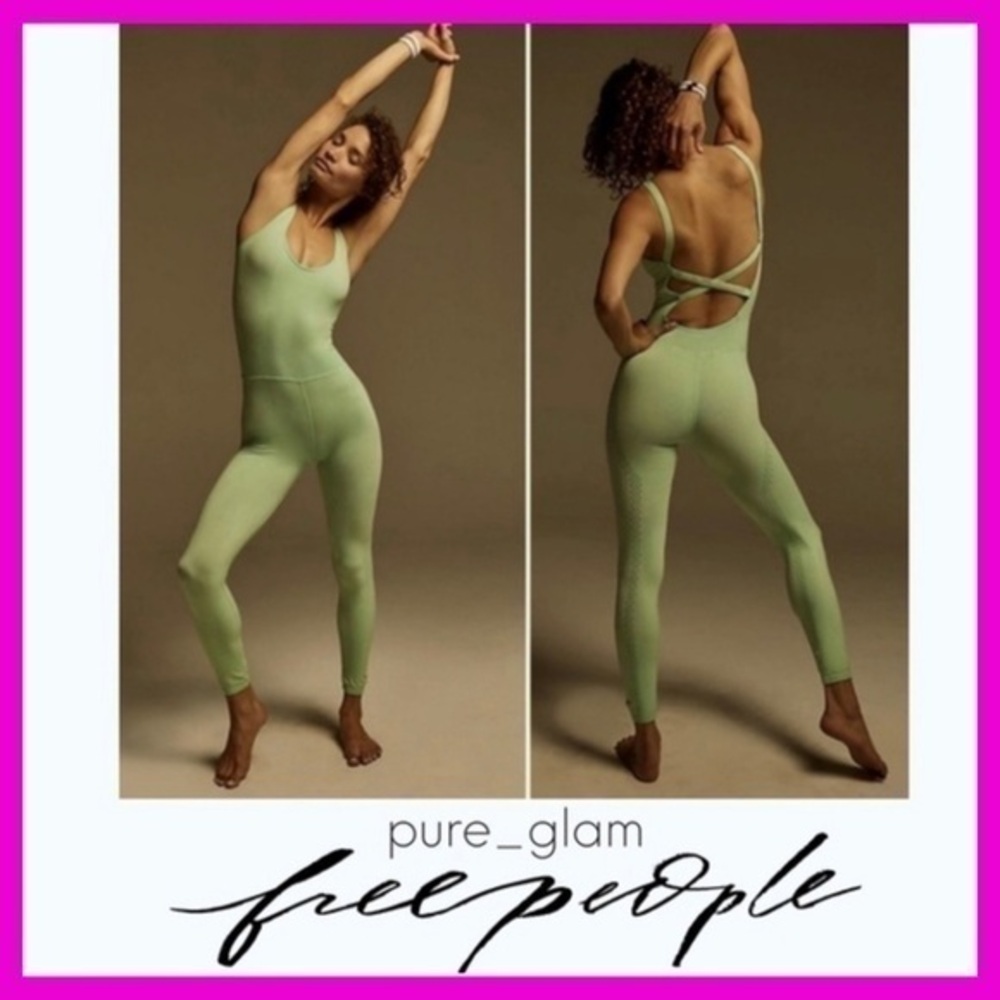 Free People onesie jumpsuit one-piece green